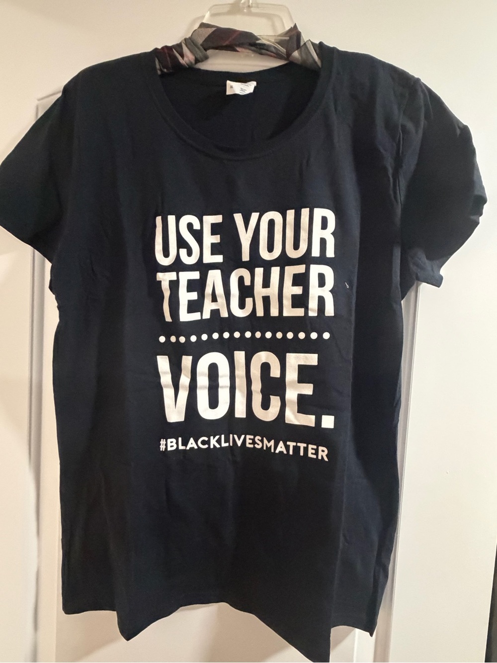 Black Graphic Women’s Tee - "Use Your Teacher Voice"